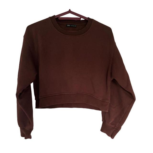 Zara Women's Sweatshirt - Brown - S on Productcaster.