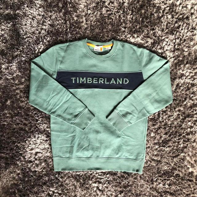 Timberland Men's Sweatshirt - Green - M on Productcaster.