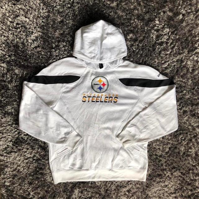 NFL Men's Hoodie - White/Black - M on Productcaster.