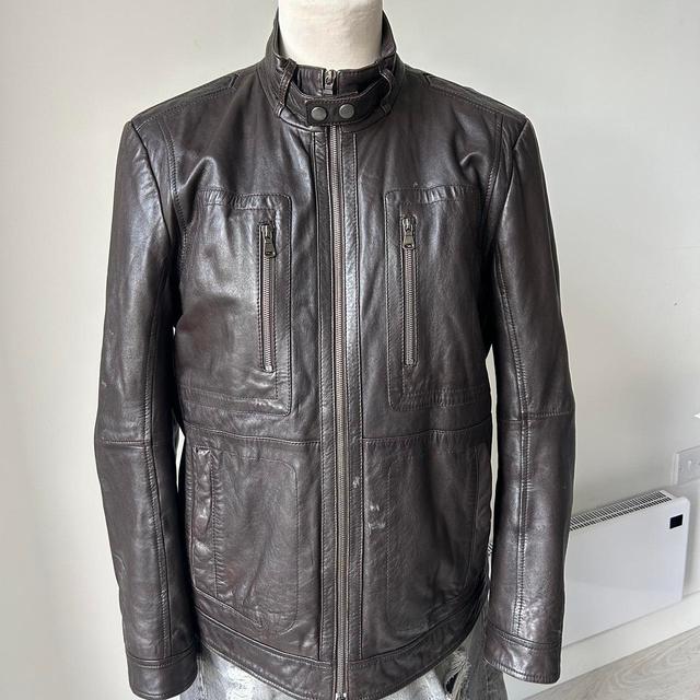 Hugo Boss Men's Bomber Jacket - Brown - L on Productcaster.