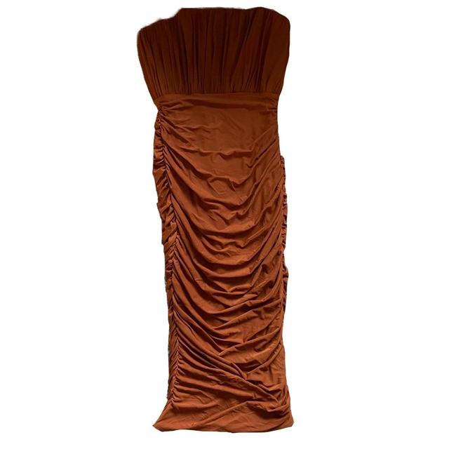 Oh Polly Women's Bodycon Dress - Brown - 10 on Productcaster.