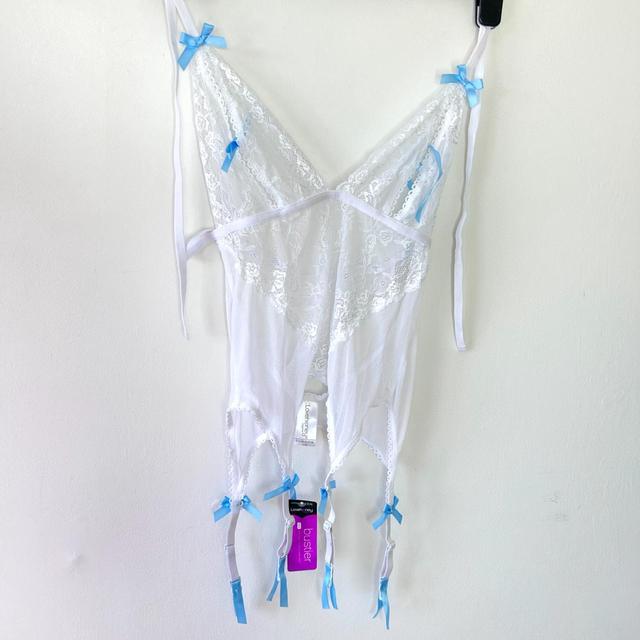 Women's Corset - White/Blue - S on Productcaster.