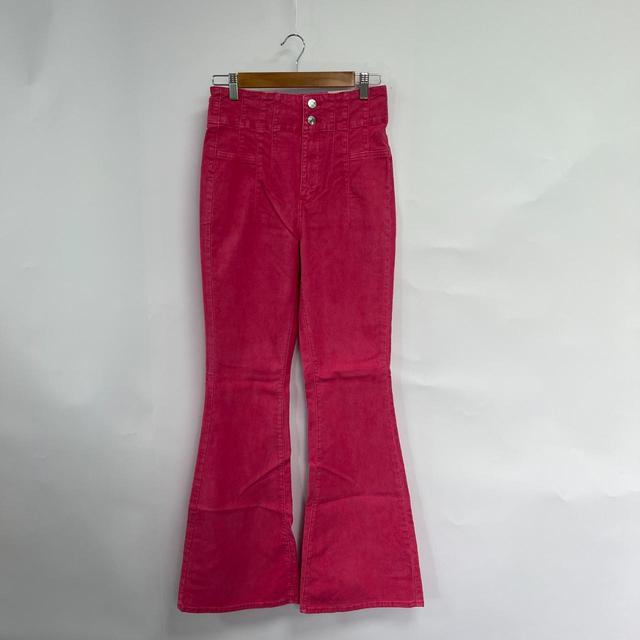 Free People Women's Flare Jeans - Pink - 25" on Productcaster.