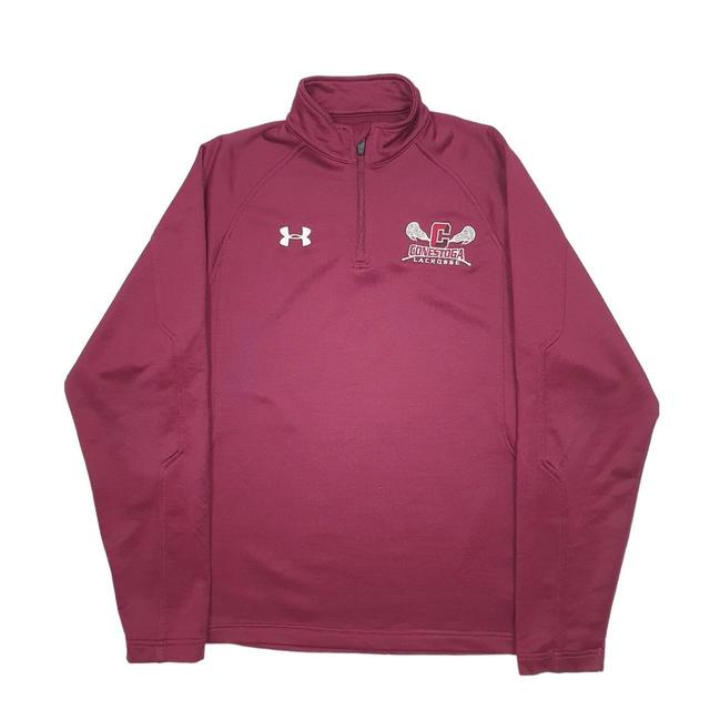 Under Armour Men's Sweatshirt - Burgundy - S on Productcaster.