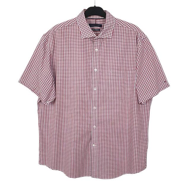 Tommy Hilfiger Men's Shirt - White/Red - L on Productcaster.