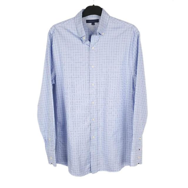 Tommy Hilfiger Men's Shirt - Blue - M on Productcaster.