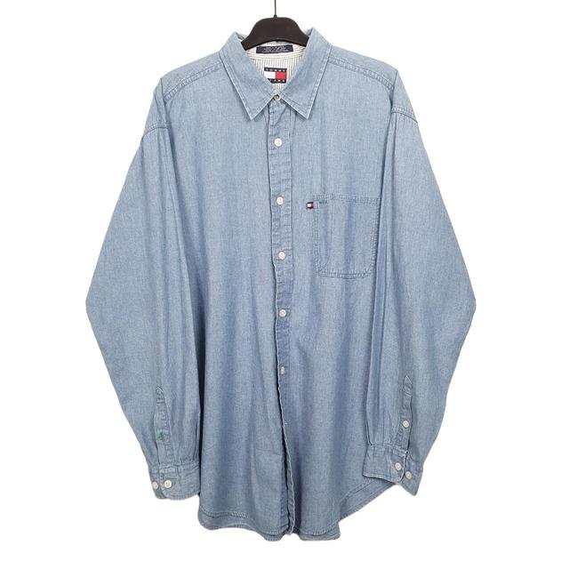 Tommy Hilfiger Men's Shirt - Blue - L on Productcaster.