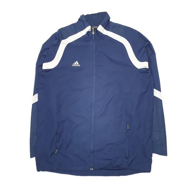 Adidas Men's Sweatshirt - Blue/Navy - L on Productcaster.