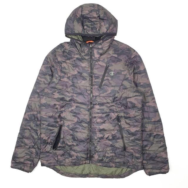 Champion Men's Puffer Jacket - Brown - L on Productcaster.