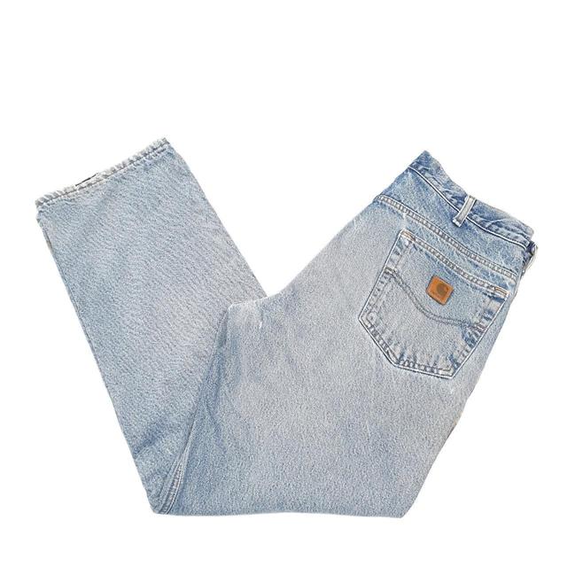 Carhartt Men's Straight leg Jeans - Blue - 36" on Productcaster.