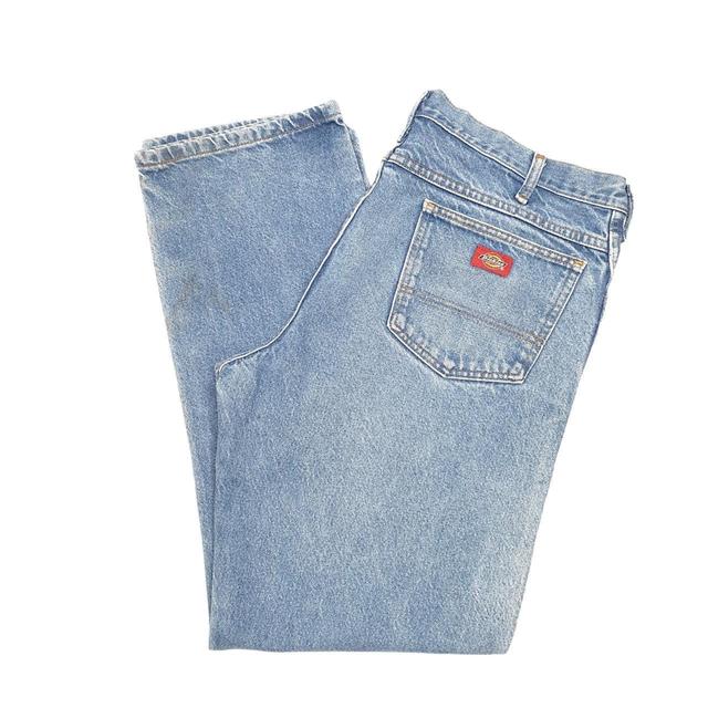 Dickies Men's Straight leg Jeans - Blue - 38" on Productcaster.