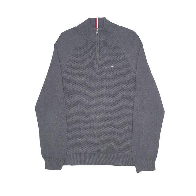 Tommy Hilfiger Men's Jumper - Grey - M on Productcaster.