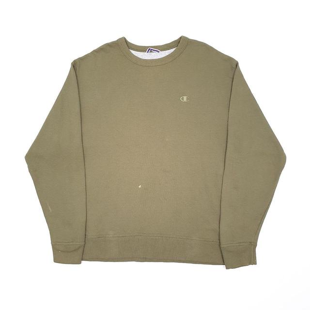 Champion Men's Sweatshirt - Green - L on Productcaster.