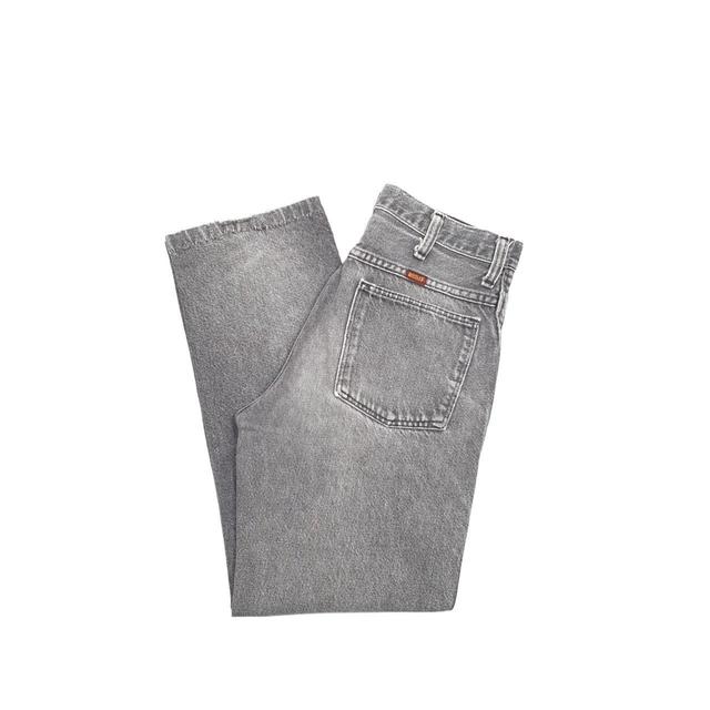 Vintage Women's Straight leg Jeans - Grey - 28" on Productcaster.