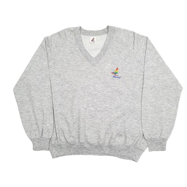 Fruit of the Loom Men's Jumper - Grey - L on Productcaster.