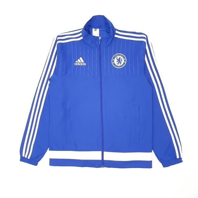 Adidas Men's Lightweight Jacket - Blue - S on Productcaster.