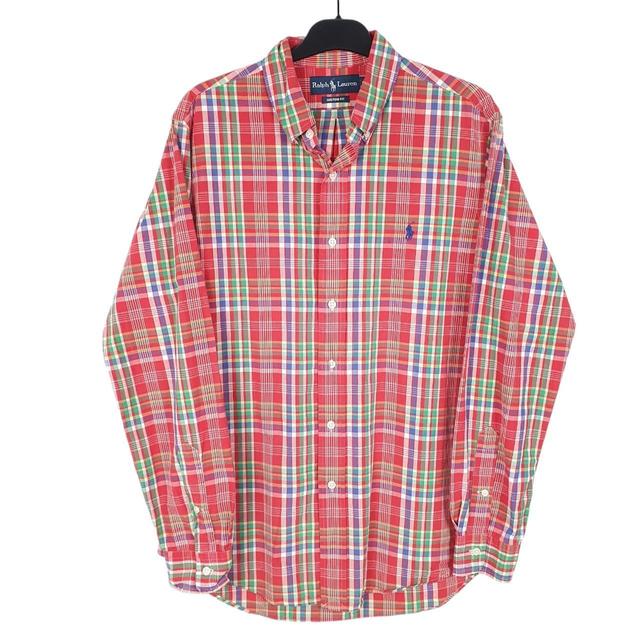 Ralph Lauren Men's Shirt - Red - M on Productcaster.