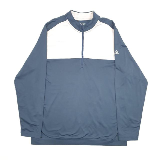 Adidas Men's Jumper - Navy/Grey - L on Productcaster.