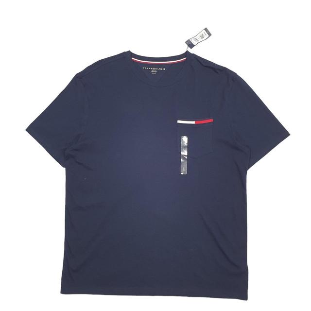 Tommy Hilfiger Men's T-shirt - Blue/Navy - L on Productcaster.