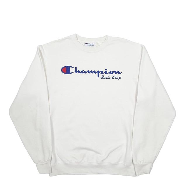 Champion Men's Sweatshirt - White - M on Productcaster.