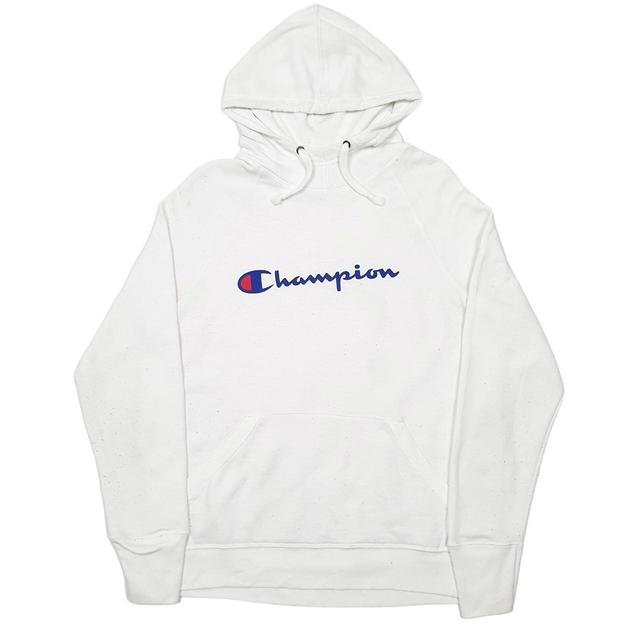 Champion Men's Hoodie - White - S on Productcaster.