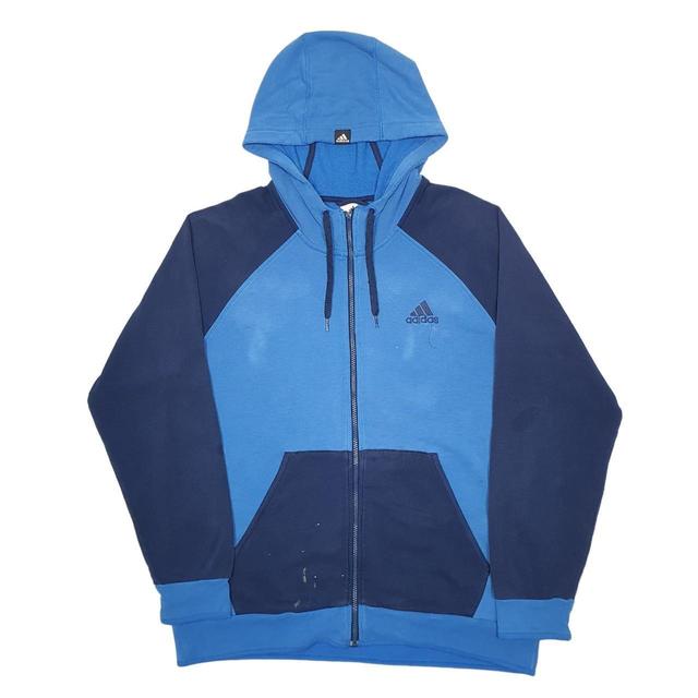 Adidas Men's Hoodie - Blue - L on Productcaster.