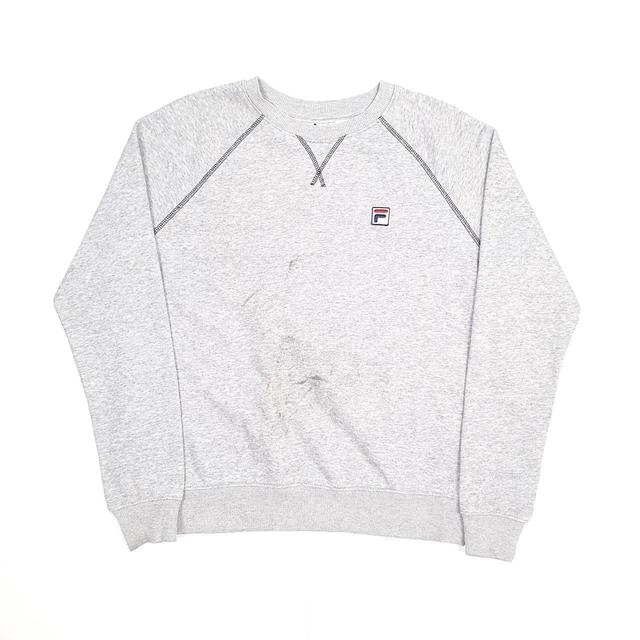 Fila Men's Sweatshirt - Grey - M on Productcaster.