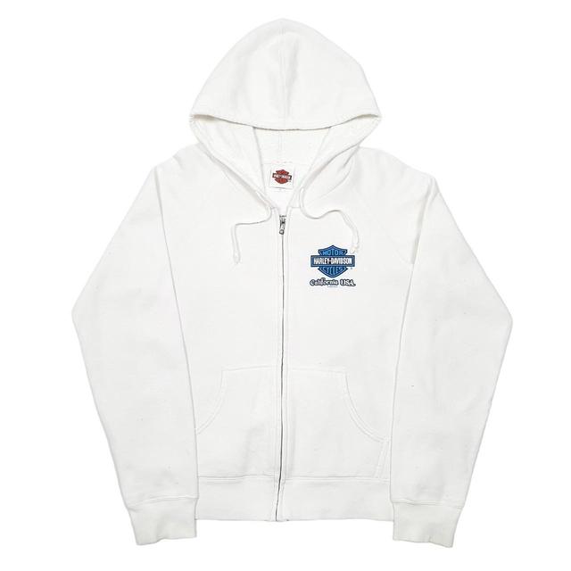 Harley Davidson Women's Hoodie - White - M on Productcaster.