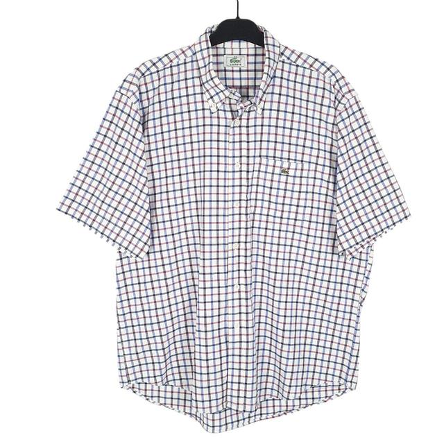 Lacoste Men's Shirt - White/Blue - L on Productcaster.