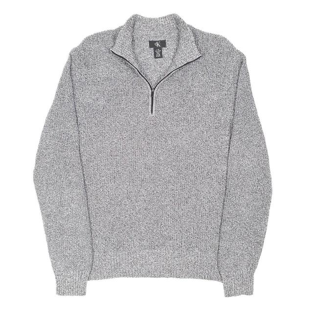 Calvin Klein Men's Jumper - Grey - L on Productcaster.