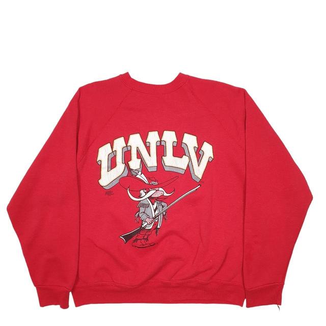 Vintage Men's Sweatshirt - Red - L on Productcaster.