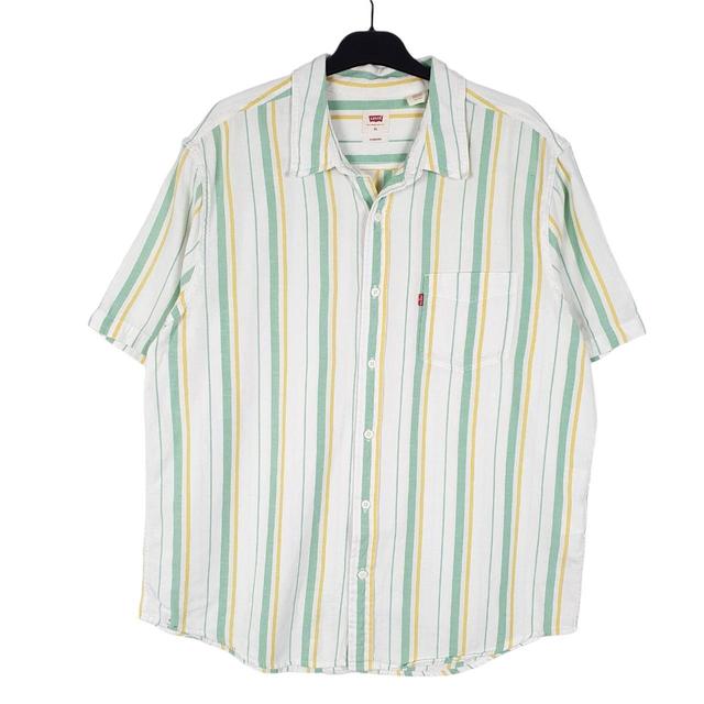 Levi's Men's Shirt - Yellow/Green - L on Productcaster.