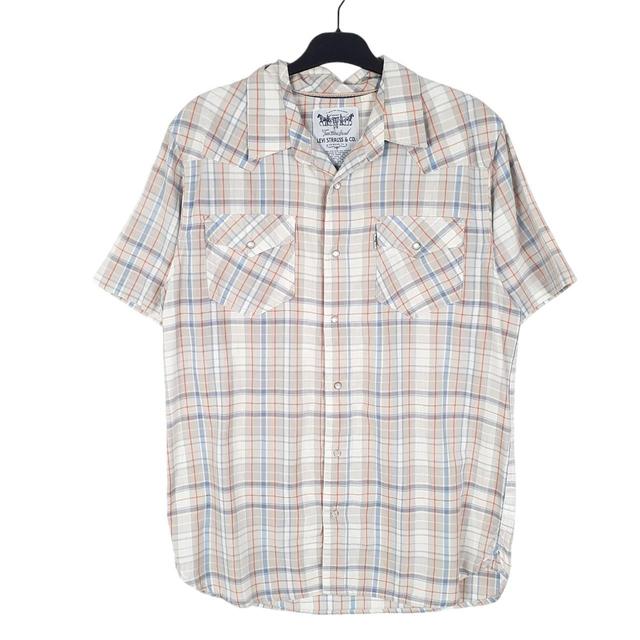 Levi's Men's Shirt - Grey/Blue - M on Productcaster.