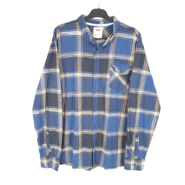 Levi's Men's Shirt - Blue/Navy - L on Productcaster.