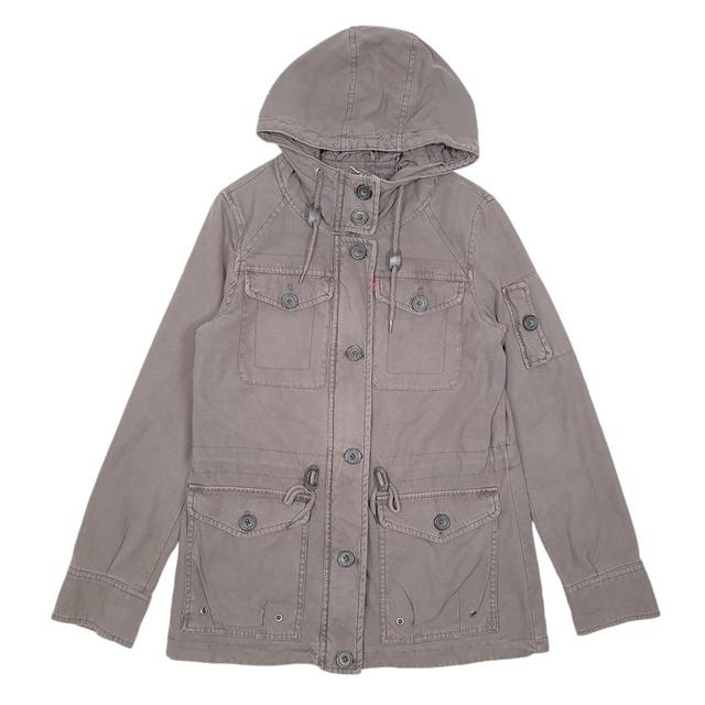 Levi's Women's Parka - Grey/Khaki - S on Productcaster.