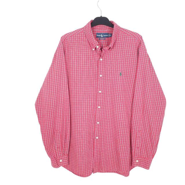 Ralph Lauren Men's Shirt - Red/Blue - XL on Productcaster.