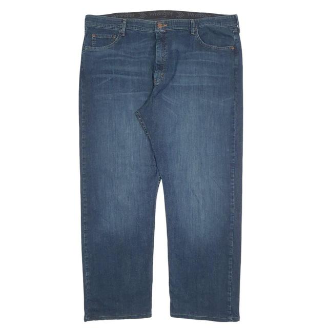 Wrangler Men's Straight leg Jeans - Blue - 42" on Productcaster.