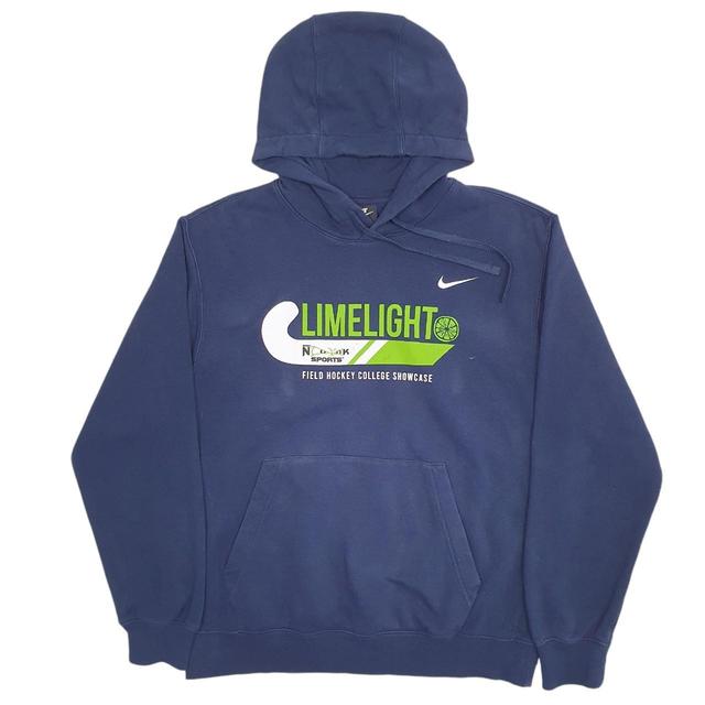 Nike Men's Hoodie - Blue/Navy - M on Productcaster.