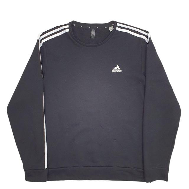 Adidas Women's Sweatshirt - Black/White - M on Productcaster.