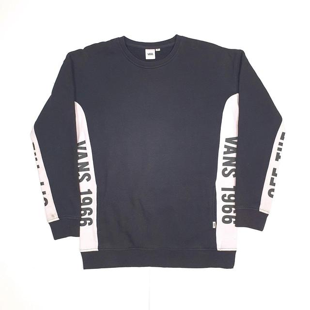 Vans Men's Jumper - Black/White - S on Productcaster.