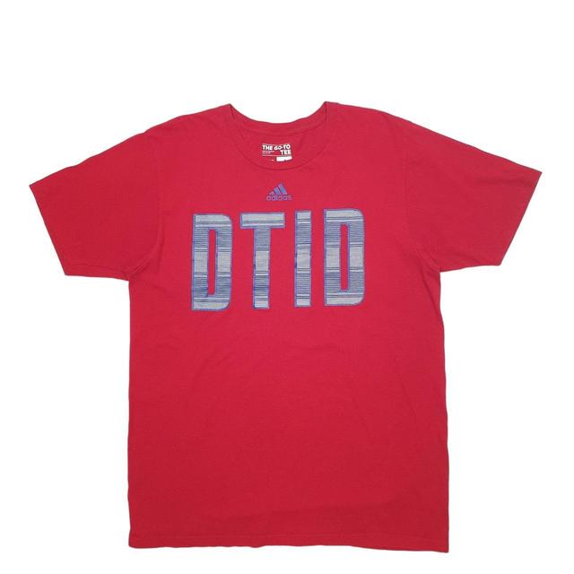 Adidas Men's T-shirt - Red - L on Productcaster.