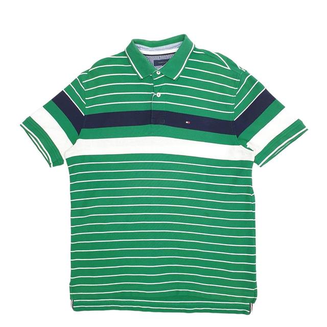 Tommy Hilfiger Men's Polo shirt - Green - S on Productcaster.