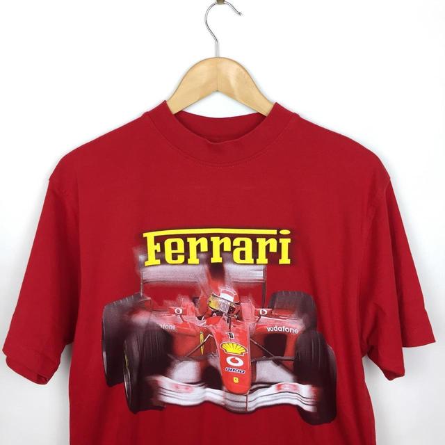 Ferrari Men's T-shirt - Red - S on Productcaster.