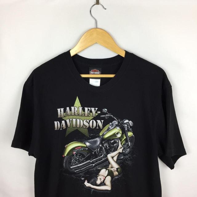 Harley Davidson Men's T-shirt - Black - L on Productcaster.