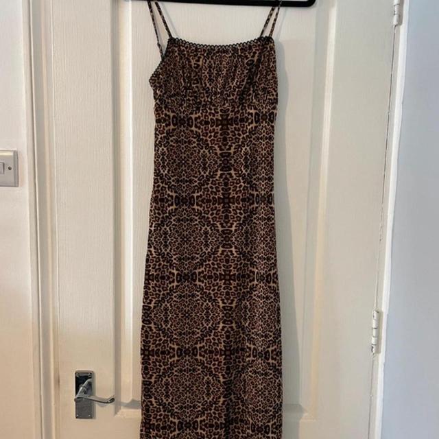 Women's Slip Dress - Brown/Multi - 8 on Productcaster.