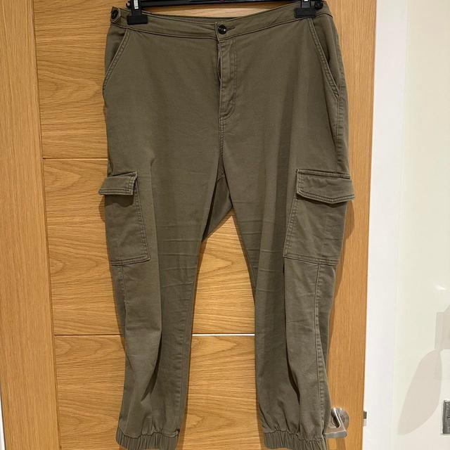 Primark Women's Trousers - Khaki - UK 16 on Productcaster.