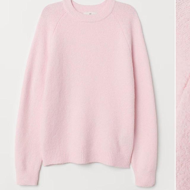 H&M Women's Jumper - Pink/Cream - 8 on Productcaster.