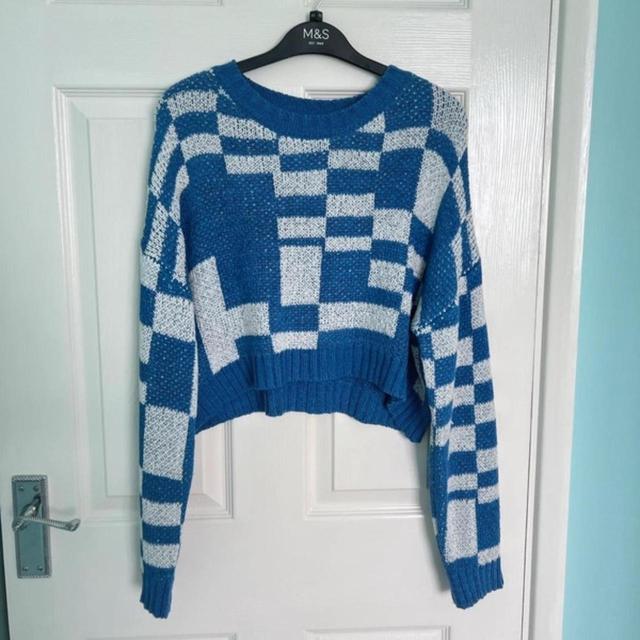 DREAMERS BY DEBUT Women's Jumper - Blue/White - M on Productcaster.