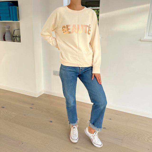 J.Crew Women's Sweatshirt - Cream - M on Productcaster.