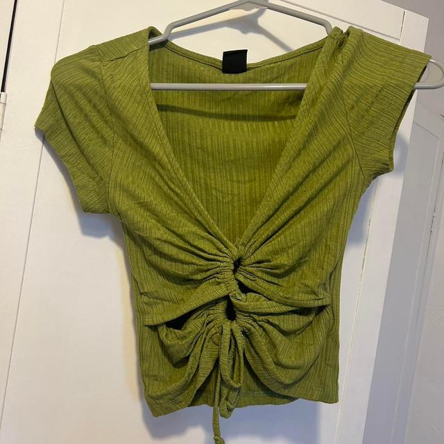 Urban Outfitters Women's Crop top - Green - 10 on Productcaster.